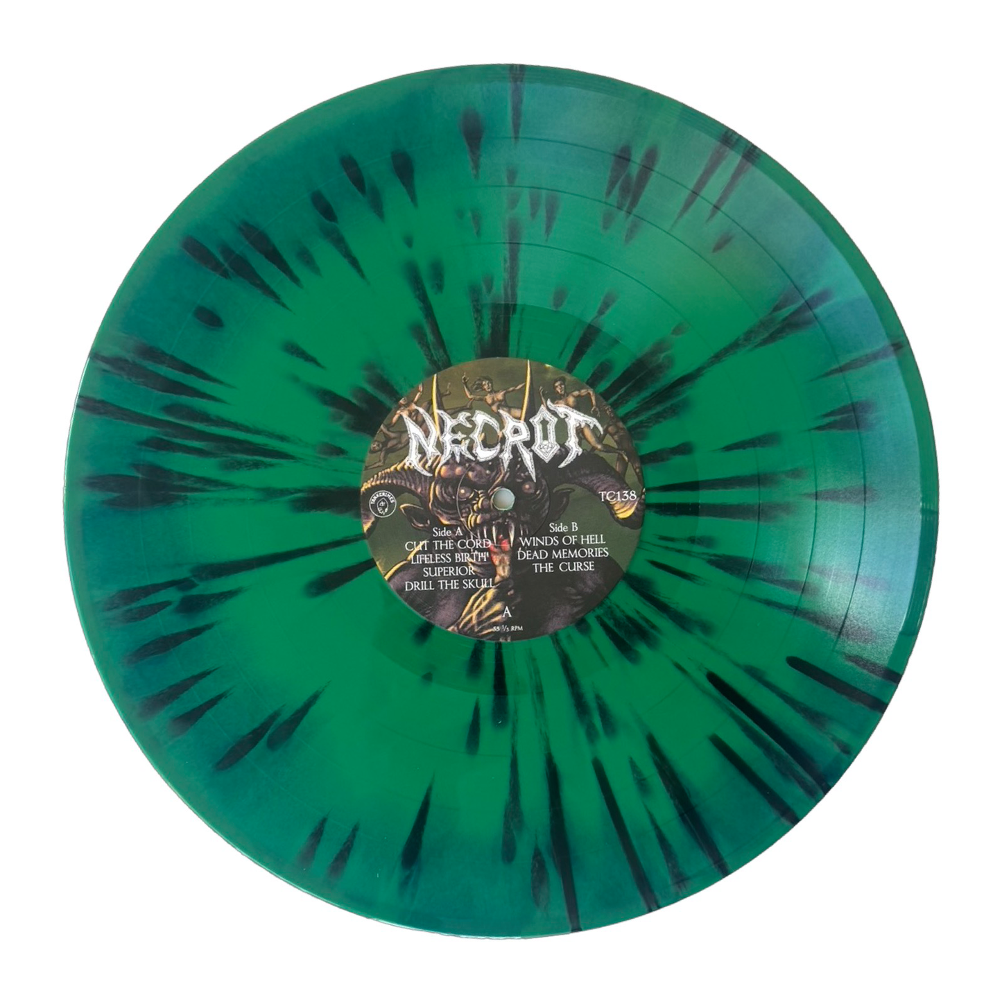 Lifeless Birth Green/Black Splatter LP