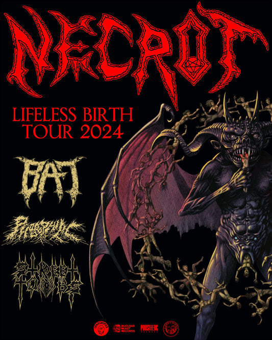 NECROT: Long-Awaited Lifeless Birth Full-Length Out Today On Tankcrimes; North American Headlining Tour Draws Near