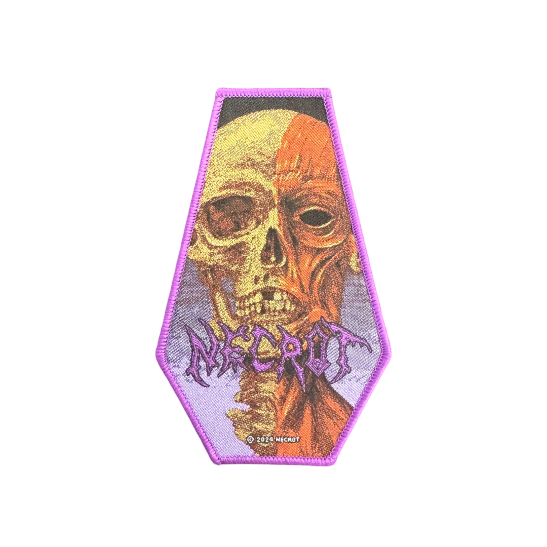 Face of Death Coffin Patch Purple