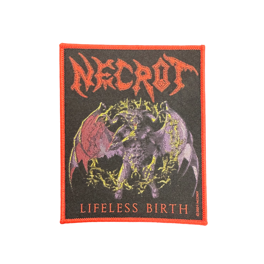 Lifeless Birth Coffin Patch Red