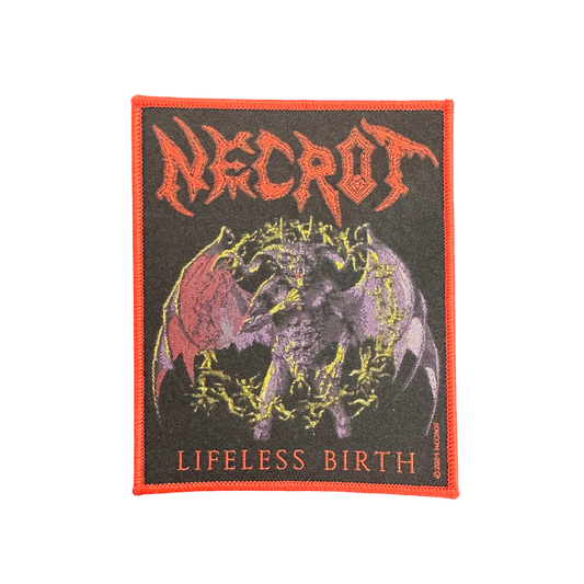 Lifeless Birth Coffin Patch Red