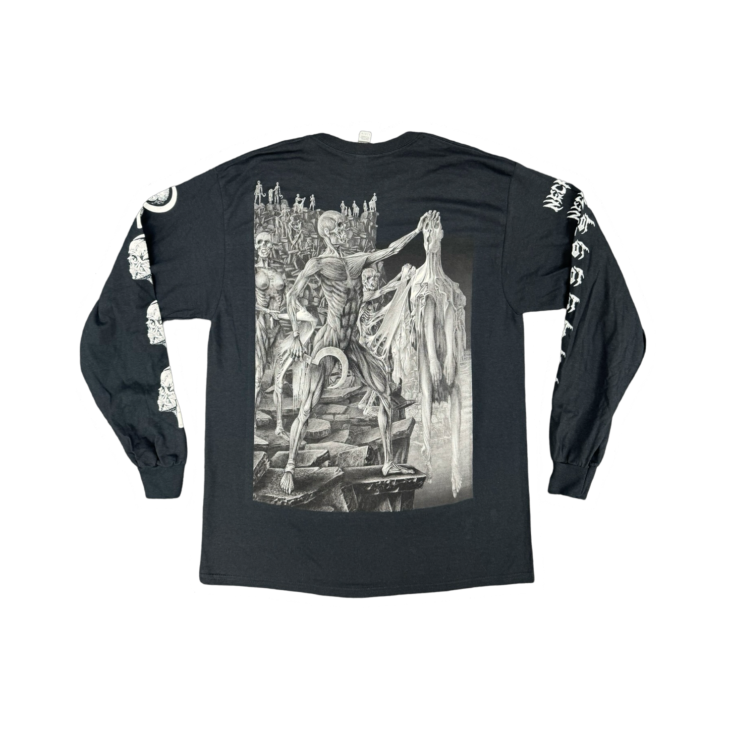 Mortal Black and White Long Sleeve Shirt